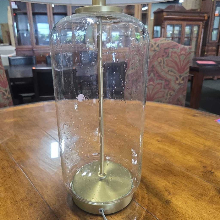 GLASS GOLD BAND LAMP AT