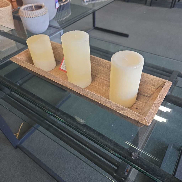 RECTANGLE WOOD TRAY BA
