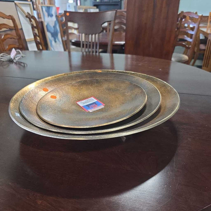 SET OF 3 UTTERMOST METAL PLATE WALL DECOR KL