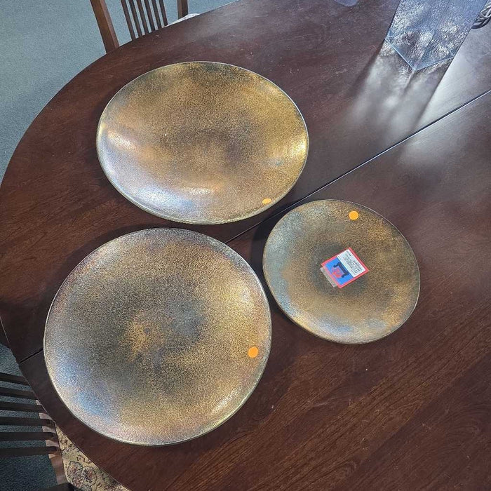 SET OF 3 UTTERMOST METAL PLATE WALL DECOR KL