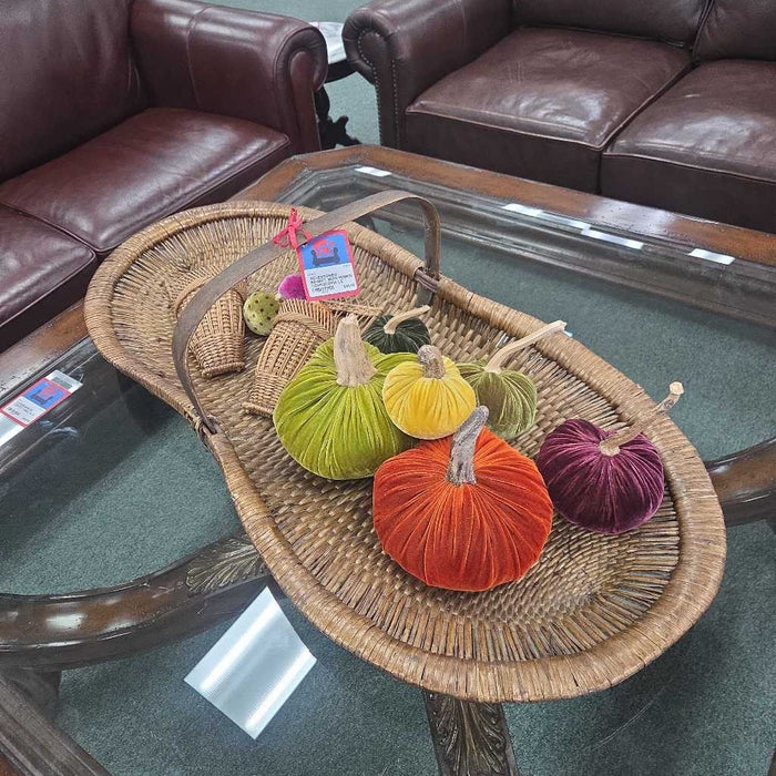 BASKET WITH PUMKIN CORNOCOPIA LS