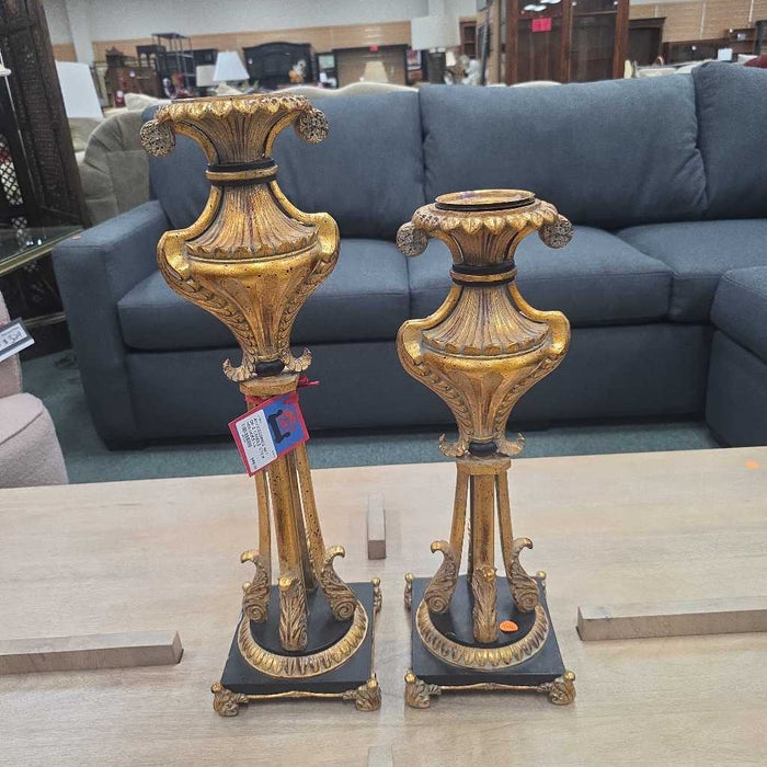 SET OF 2 CANDLE STICK HOLDERS LS