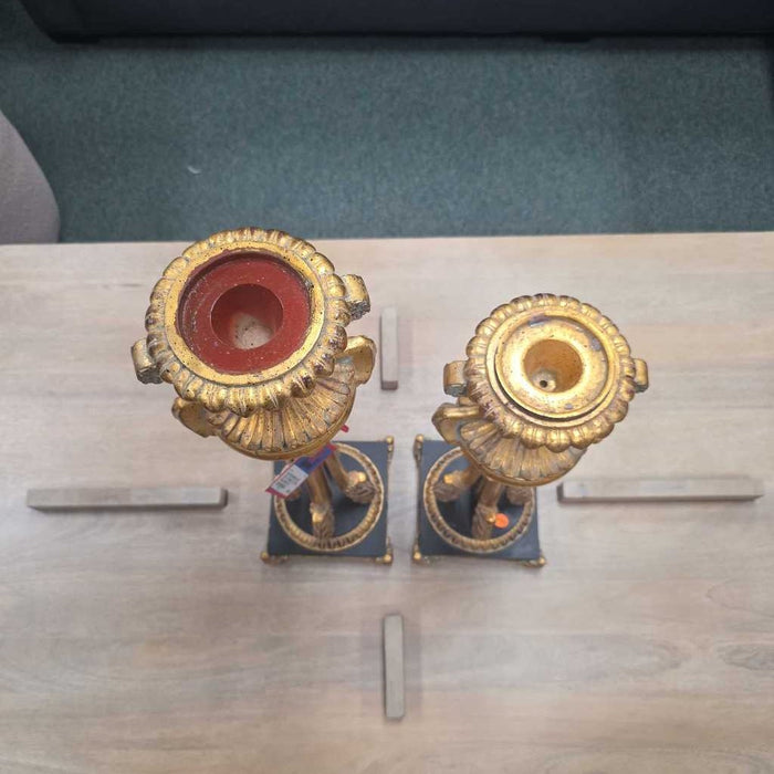 SET OF 2 CANDLE STICK HOLDERS LS