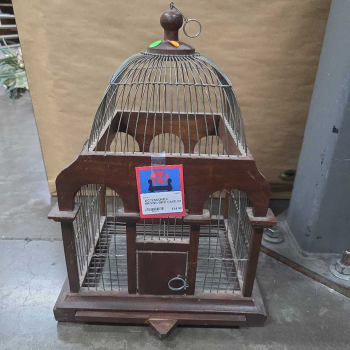 BROWN BIRD CAGE BT