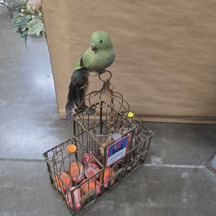 BIRD CAGE WITH BIRD BA