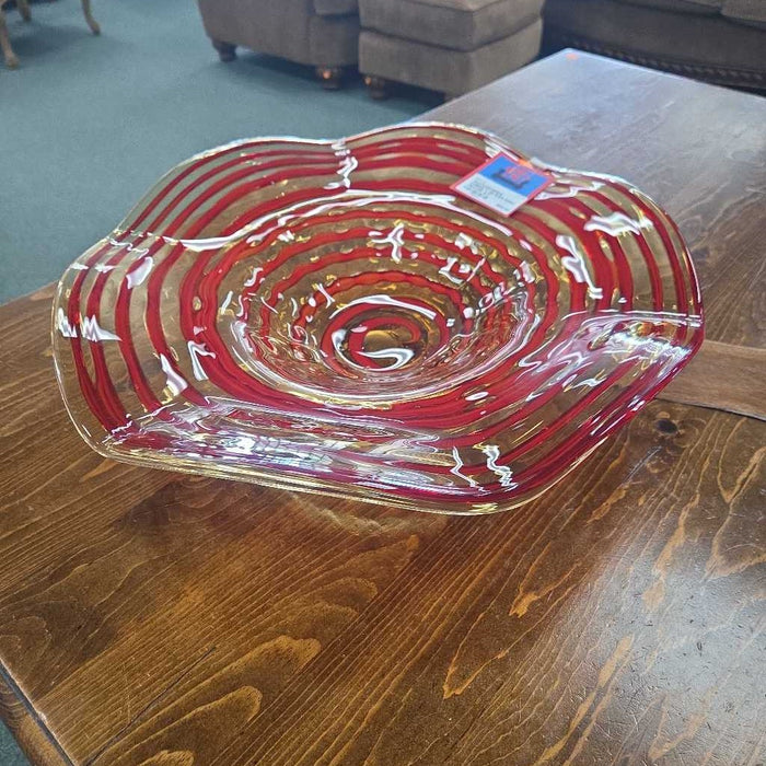 CHIHULY GLASS DISH DECOR AT