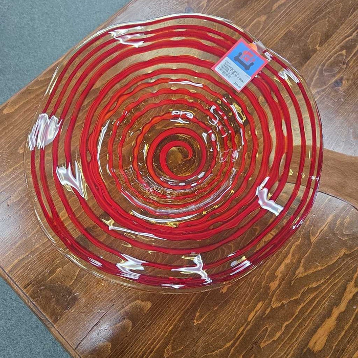 CHIHULY GLASS DISH DECOR AT