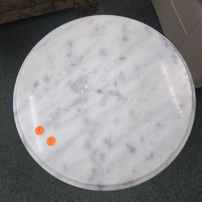 MARBLE END TABLE AT