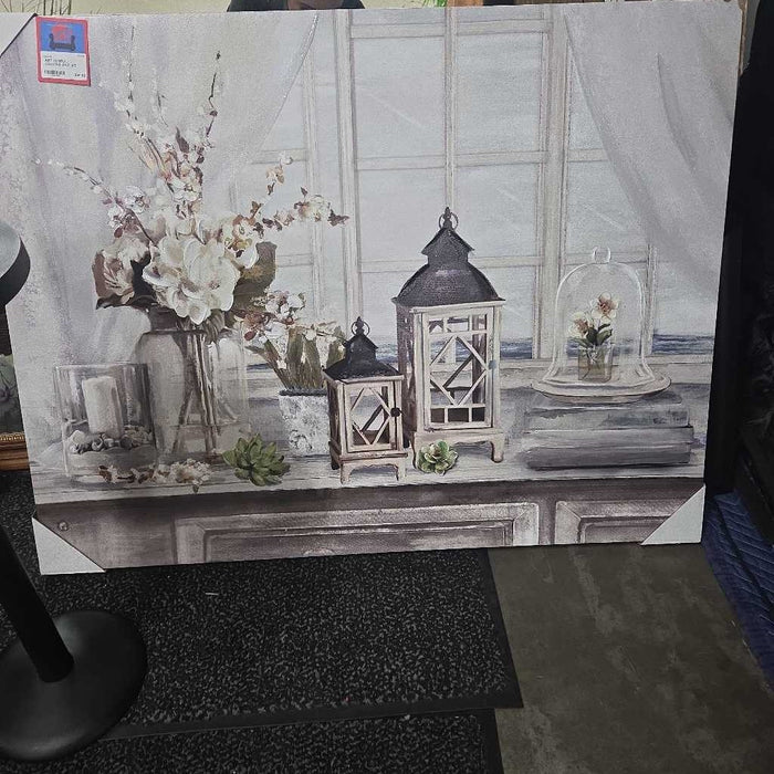 FLORAL CANVAS ART AT