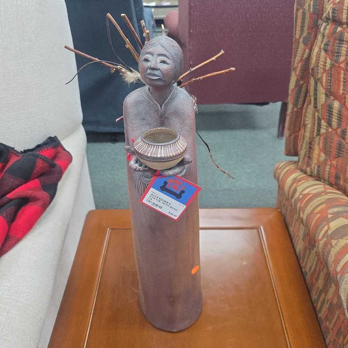 STATUE WITH BOWL LS