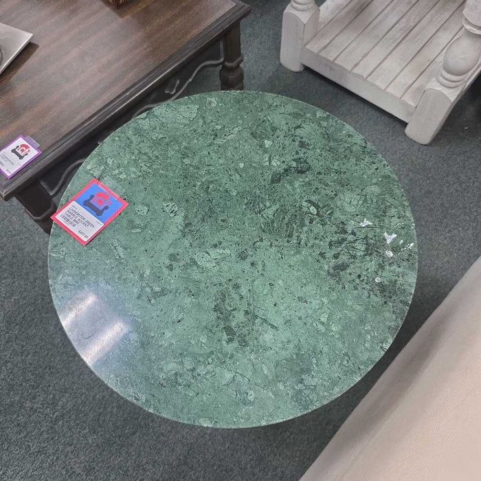 GREEN MARBLE ACCENT TABLE BBM