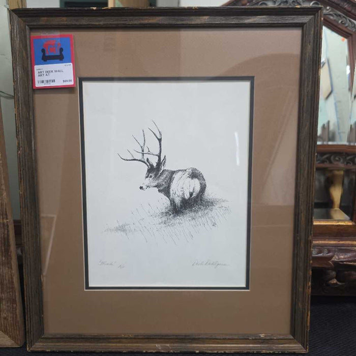 DEER WALL ART AT