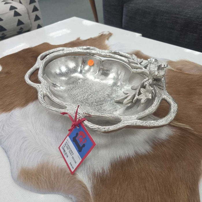 SILVER TRAY DECOR LS