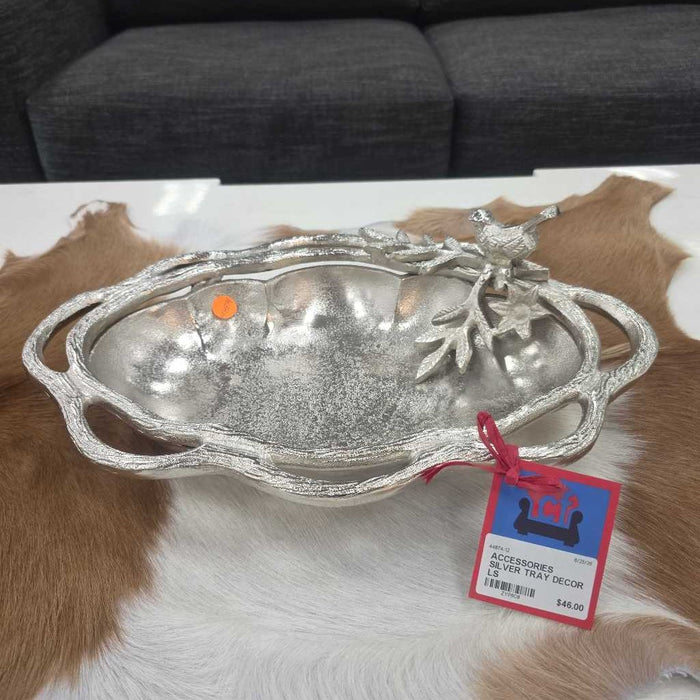 SILVER TRAY DECOR LS