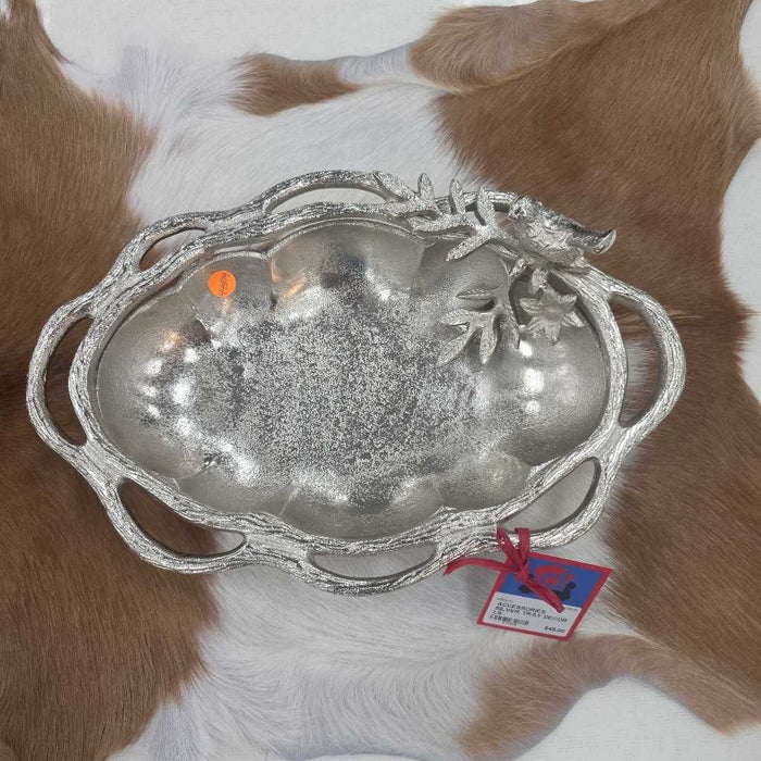 SILVER TRAY DECOR LS