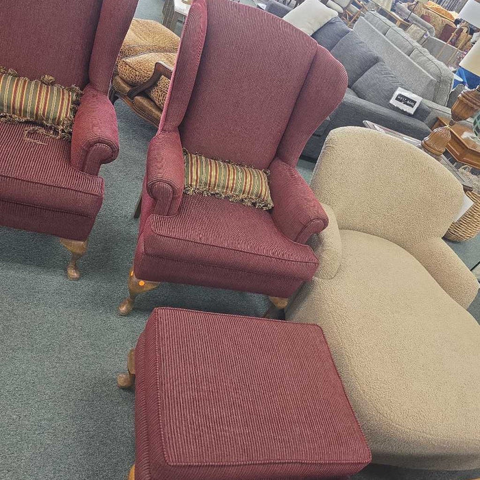 WINGBACK CHAIR WITH OTTOMAN BHC