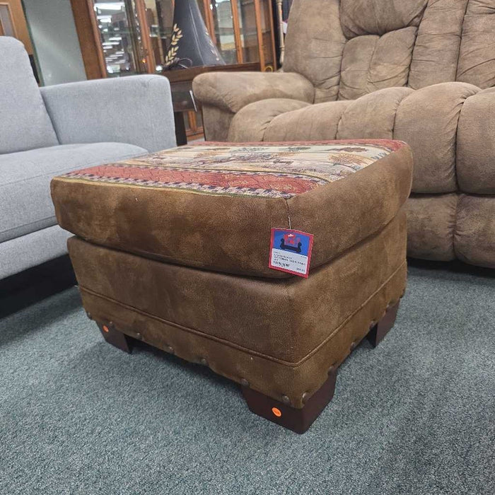 OTTOMAN DEER PRINT AT