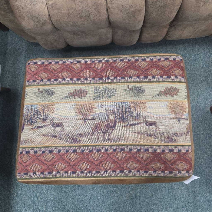 OTTOMAN DEER PRINT AT