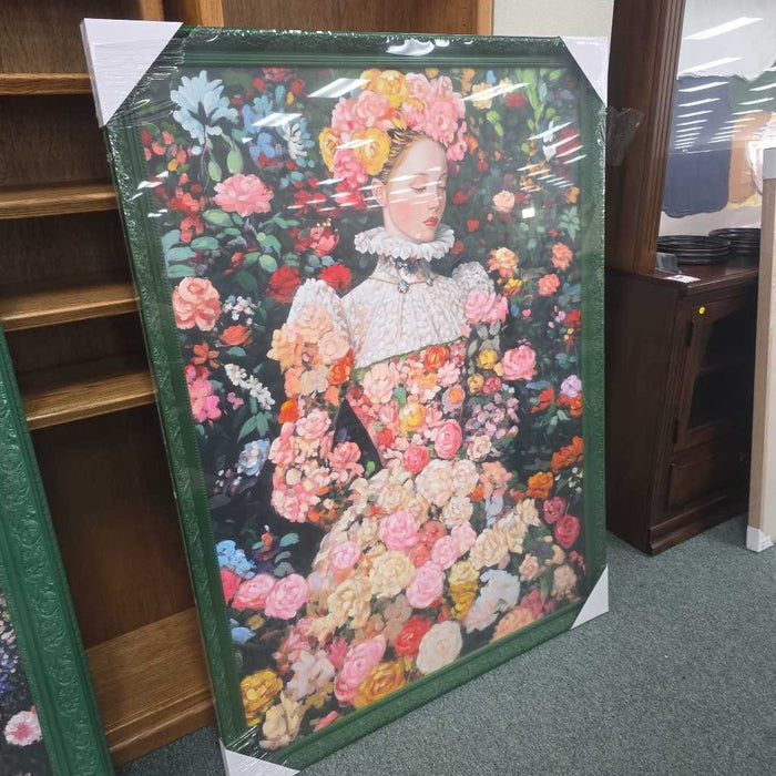 LADY FLOWERS ART R7033 40"X55"
