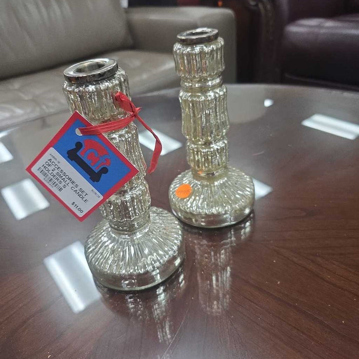 SET OF 2 SMALL CANDLE HOLDERS S