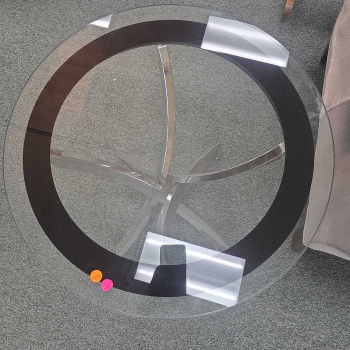 GLASS SIDE TABLE AT