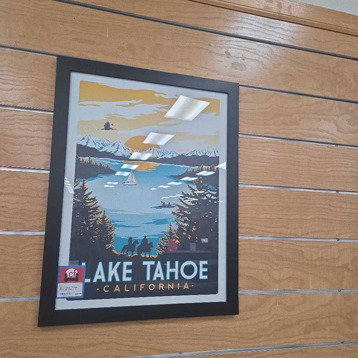 LAKE TAHOE POSTER ART LS