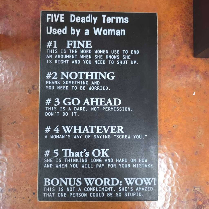 WOMENS TERMS
