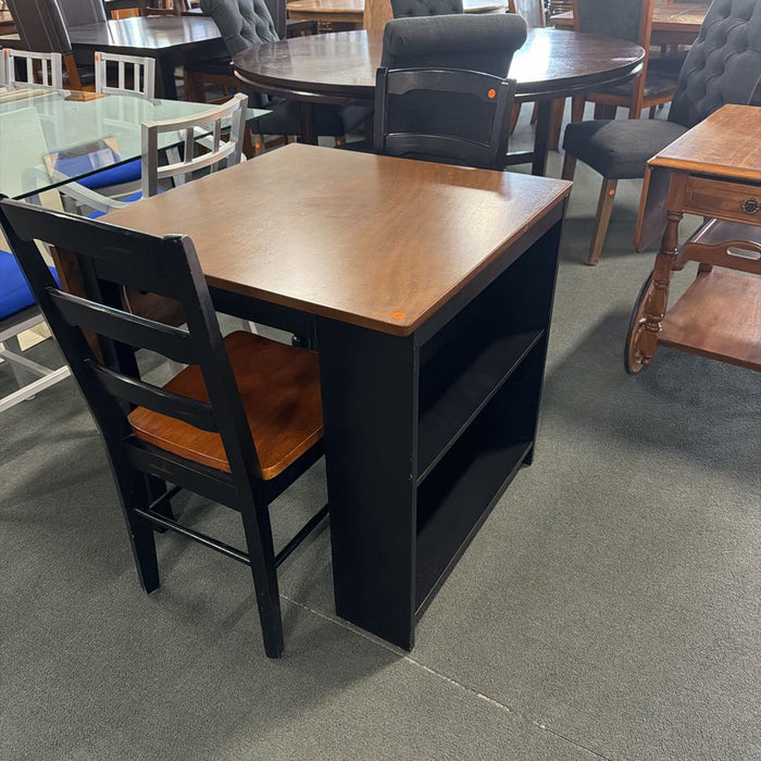 DROP LEAF TABLE 2 CHAIRS TB