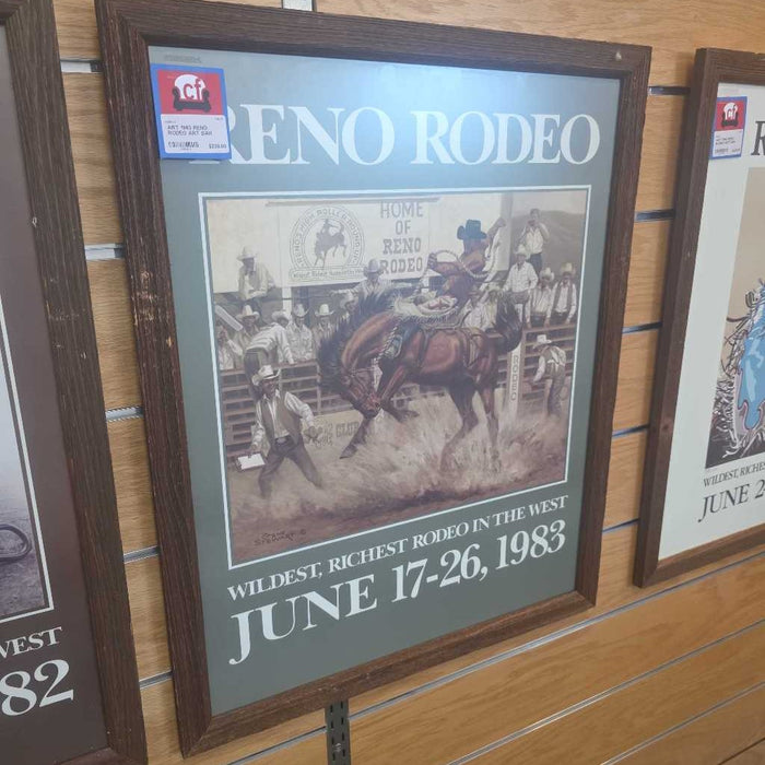 1983 RENO RODEO ART BAH