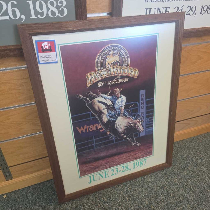 1987 RENO RODEO ART BAH
