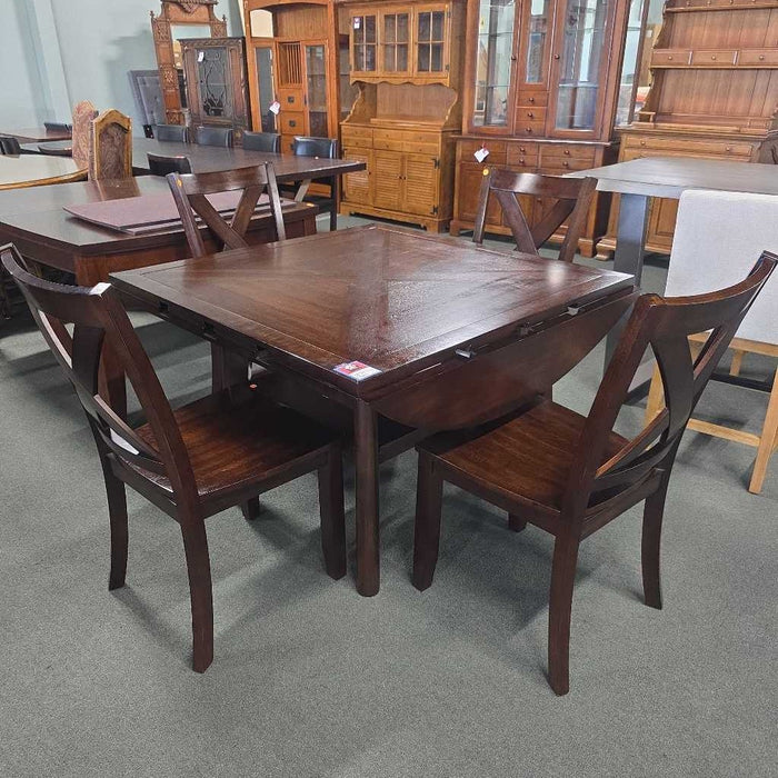 DROP LEAF TABLE 4 CHAIRS ALK