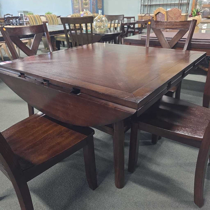 DROP LEAF TABLE 4 CHAIRS ALK