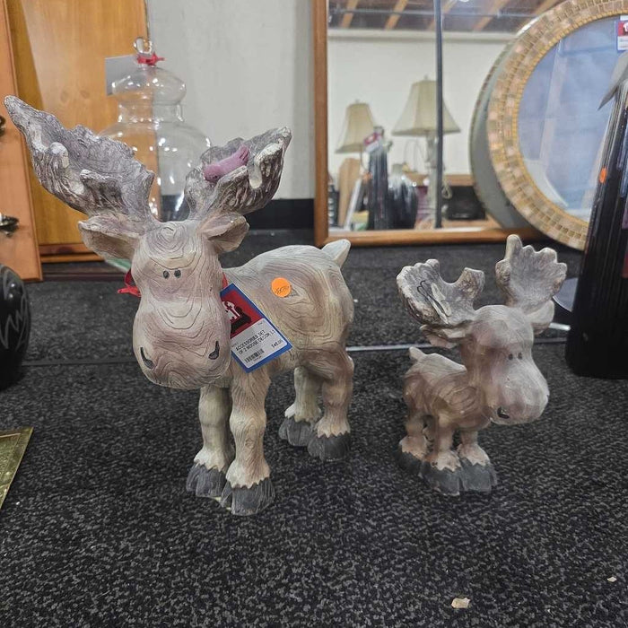 SET OF 2 MOOSE DECOR LS
