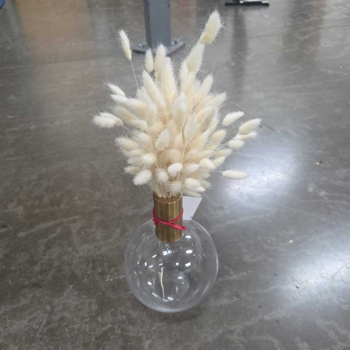 GLASS VASE WITH SILK BT
