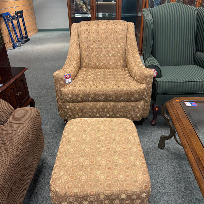 ACCENT CHAIR WITH OTTOMAN BAH