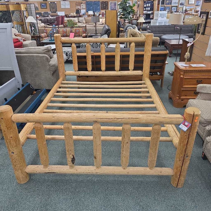 QUEEN LOG BED ALK