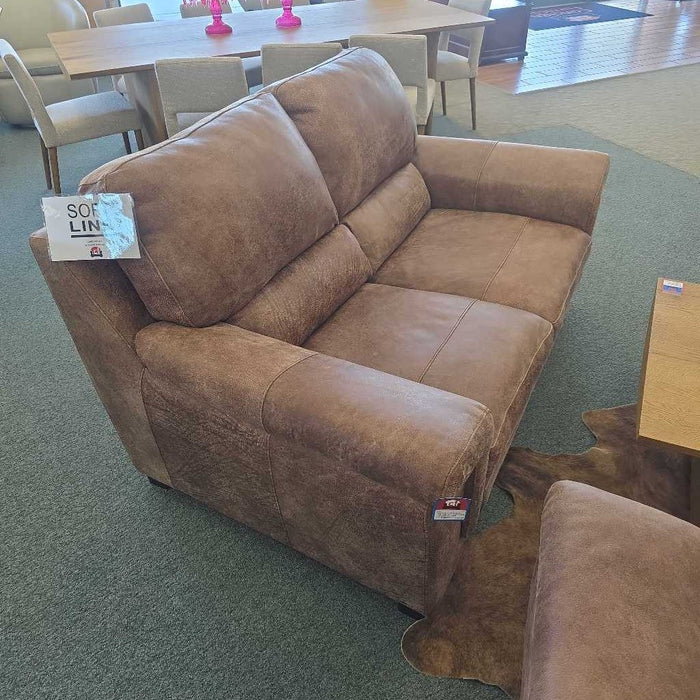 KNOX ITALIAN ALL LEATHER LOVESEAT CKK