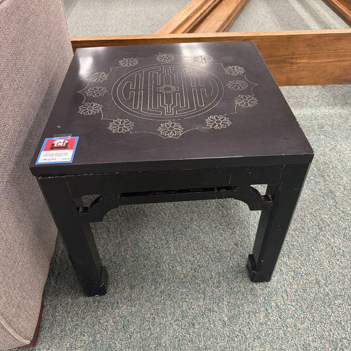 STONE TOP END TABLE AT