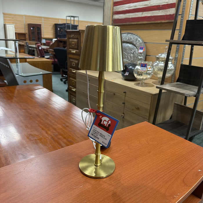 BRASS BAMBOO WIRELESS LAMP