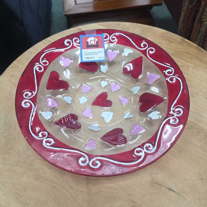 HEART DISH DECOR BA