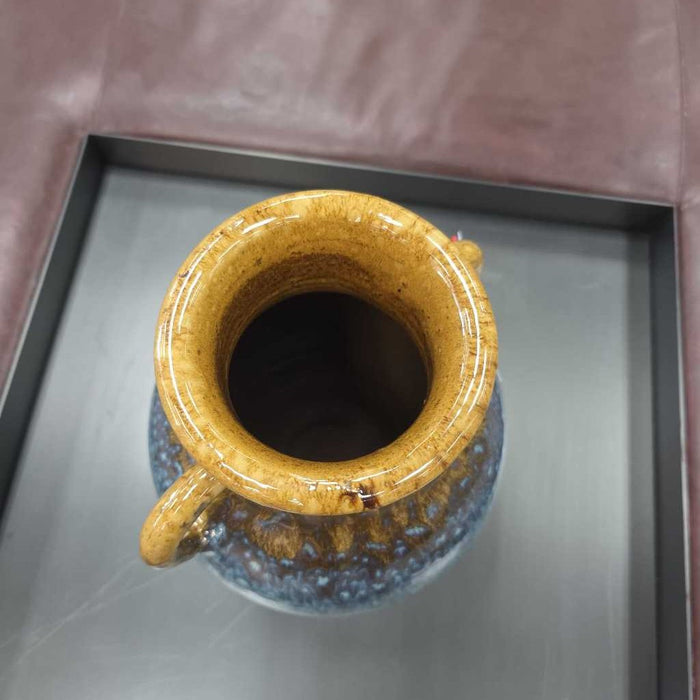 BROWN AND BLUE VASE BT