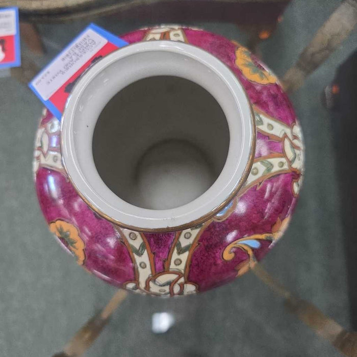 PURPLE AND WHITE VASE BA