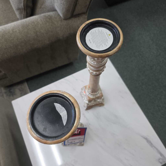 SET OF 2 CANDLE HOLDERS BA