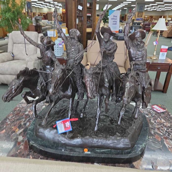 COMING THROUGH THE RYE REMMINGTON SCULPTURE LSHH