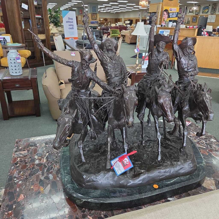 COMING THROUGH THE RYE REMMINGTON SCULPTURE LSHH