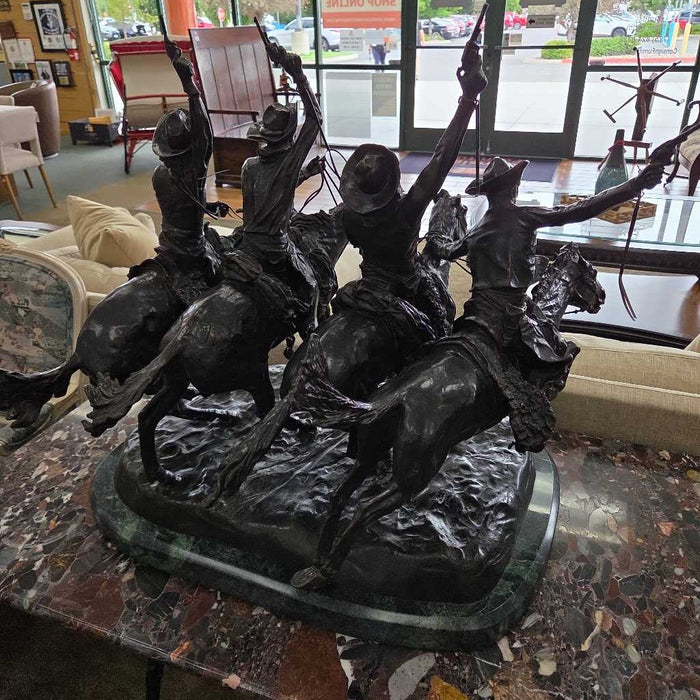 COMING THROUGH THE RYE REMINGTON REPRO SCULPTURE LSHH
