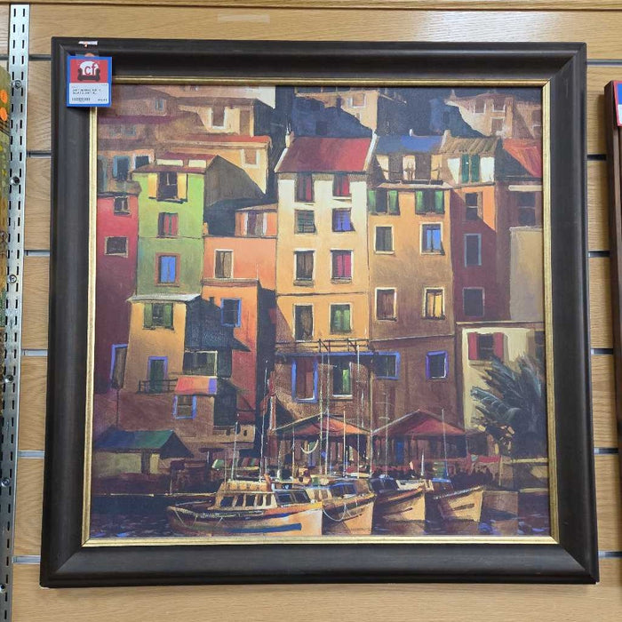 HOUSE WITH BOATS ART KL