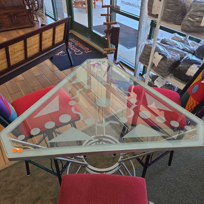 PUB TABLE WITH 3 STOOLS LAC