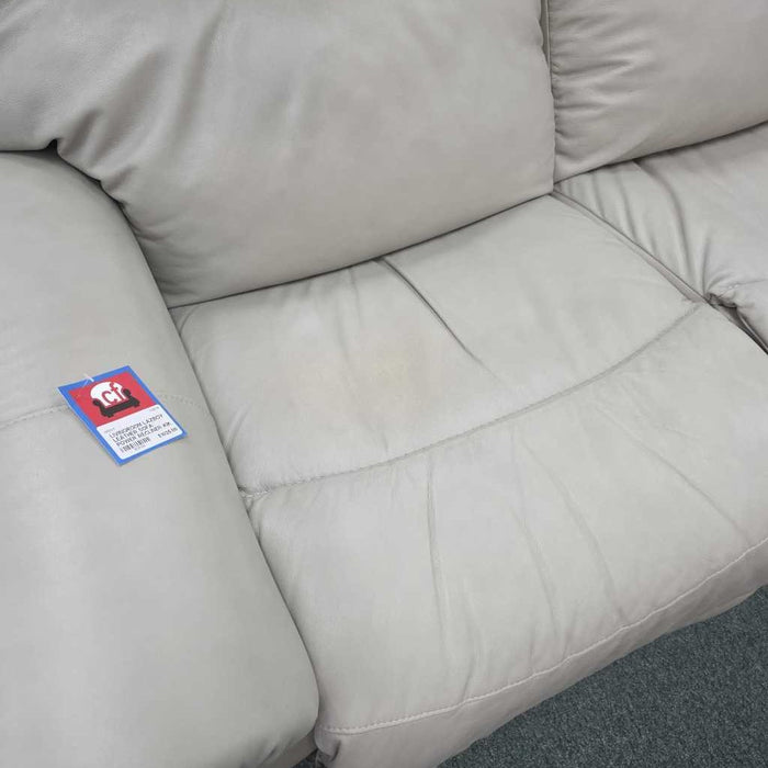 LAZBOY LEATHER SOFA POWER RECLINER