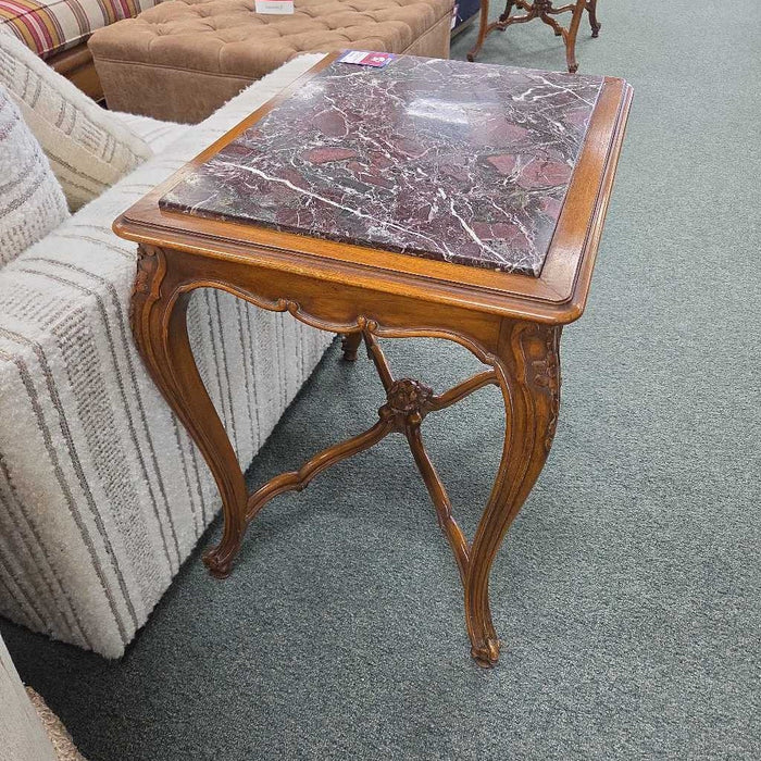MARBLE END TABLE MI